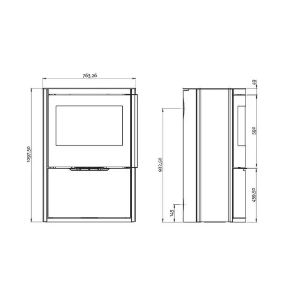 Poêle à bois - O1 XL- EMBER – Image 6