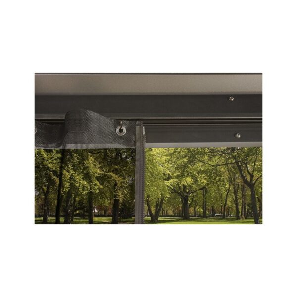 Pergola 3x4m Moreno alu anthracite et toit en acier galvanisé - SOJAG – Image 2