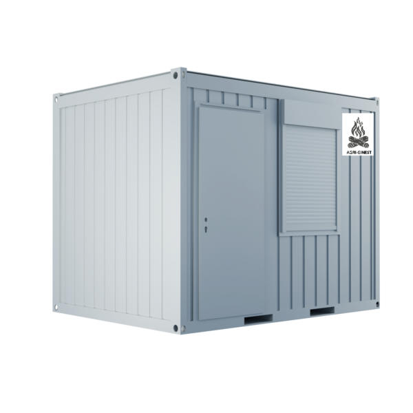 Bureau modulaire 10 pieds (1 porte, 1 fenêtre, isolation LV) .