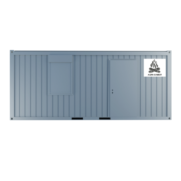 Bureau modulaire 20 pieds monté (1 porte, 1 fenêtre, isolation PU) .